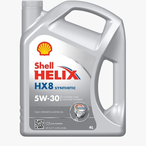 روغن موتور شل هلیکس HX8 5W-30 تمام‌سینتتیک حجم 4 لیتر — مناسب خودروهای چینی